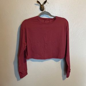 Lululemon muscle love cropped long sleeve